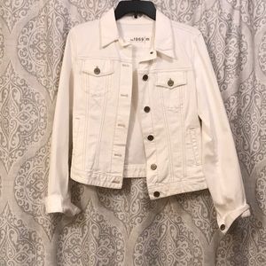 White denim jacket